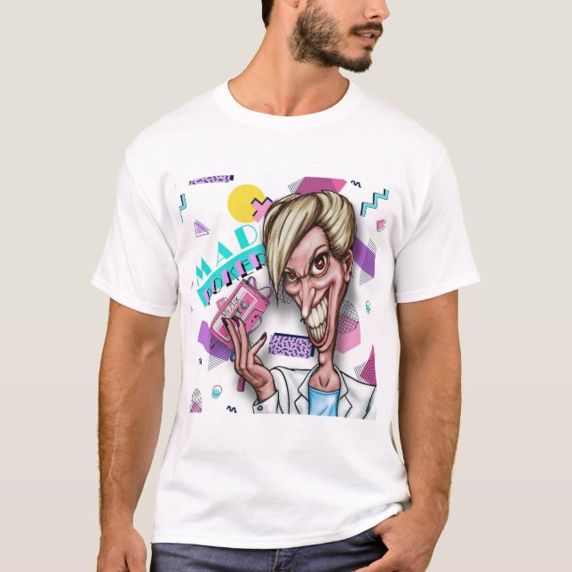 Camiseta MAD Poker 80's Louco (Frente)