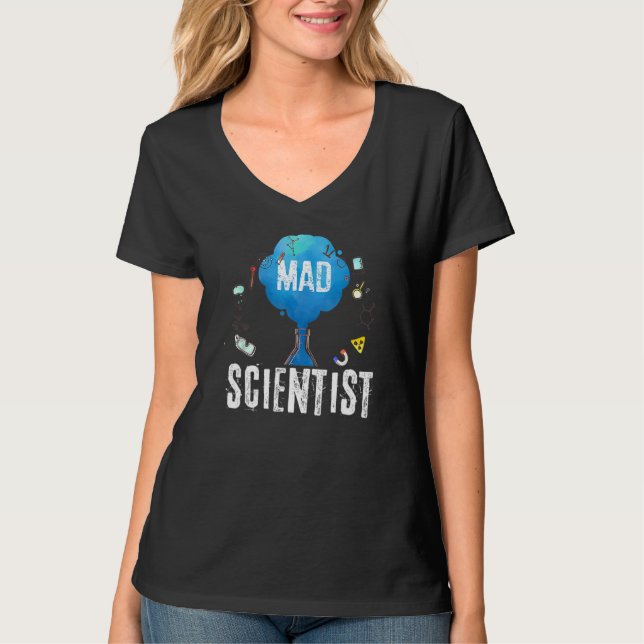Camiseta Mad Scientist Funny Cote Tee Science (Frente)