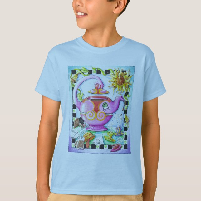 CAMISETA MAD SOBRE A FESTA DE CHÁ (Frente)