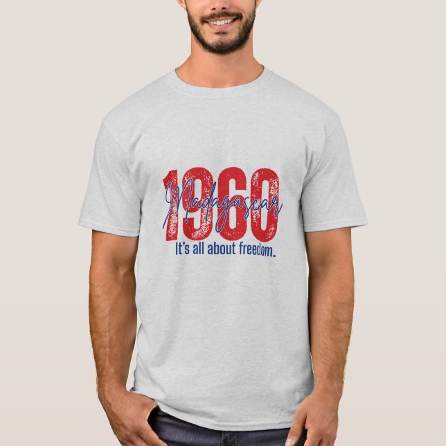 Camiseta Madagascar 1960 Independence Day - Freedom (Frente)
