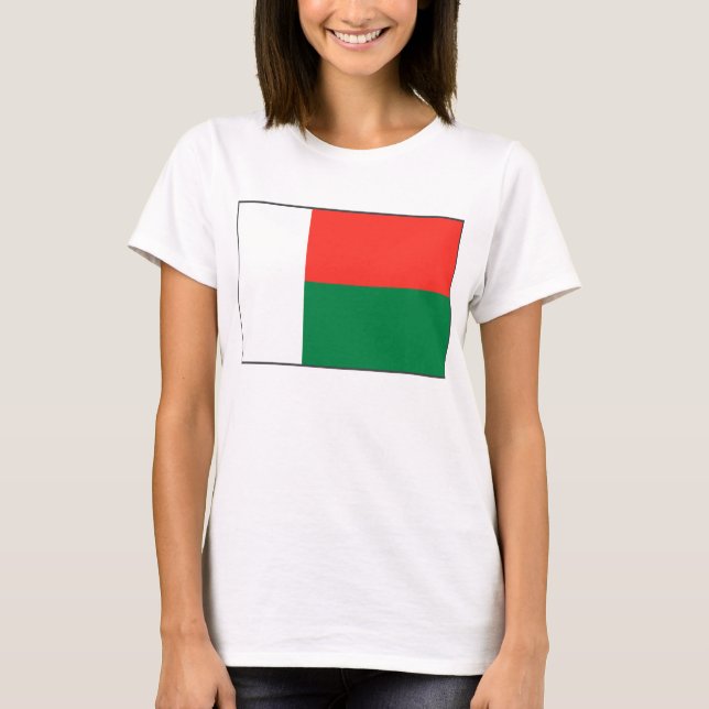 Camiseta Madagascar Flag x Map T-Shirt (Frente)