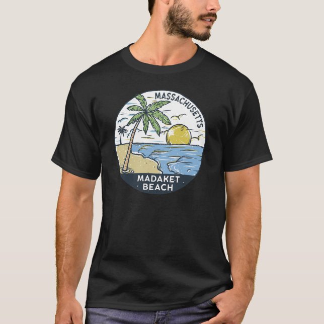 Camiseta Madaket Beach Massachusetts Vintage (Frente)