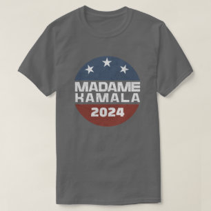 Camiseta Madame Kamala Harris 2024 para o Presidente Patrió