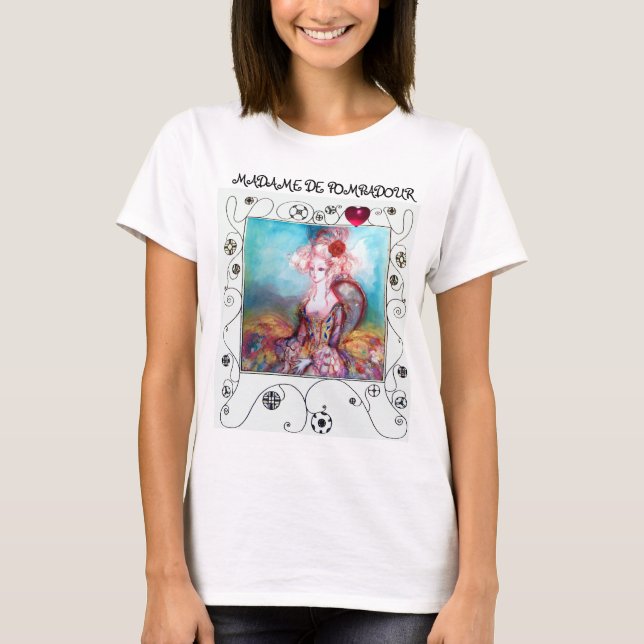Camiseta MADAME POMPADOUR, Moda de Beleza Elegante (Frente)