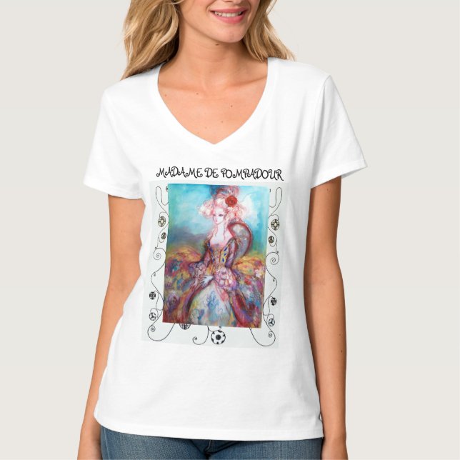 Camiseta MADAME POMPADOUR, Moda de Beleza Elegante (Frente)