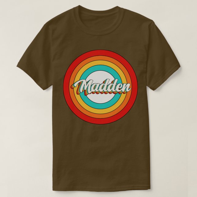 Camiseta Madden Name Shirt Vintage Madden Circle (Frente do Design)