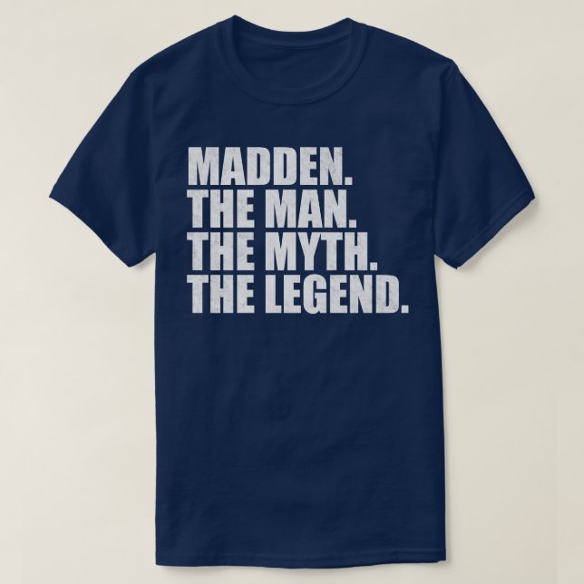 Camiseta Madden Nome Madden Nome próprio Madden (Frente do Design)