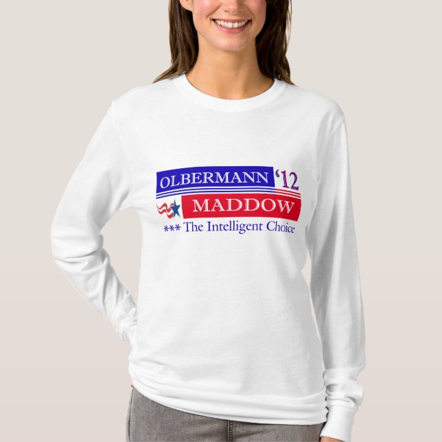 Camiseta maddow 2012 do olbermann (Frente)