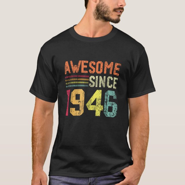 Camiseta Made in 1946 Men Women Funny Limited Edition 1946 (Frente)