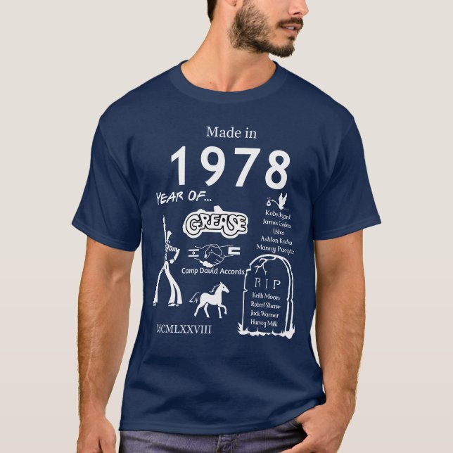 Camiseta Made in 1978 TShirt (Frente)