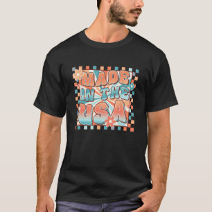 Camiseta Made in America Flag 4 de julho Americano Men Wom
