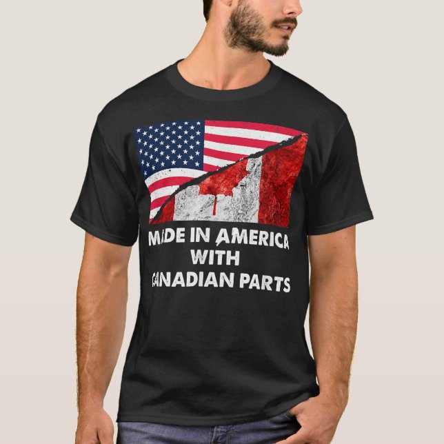 Camiseta Made in America with Canadian Parts T  (Frente)