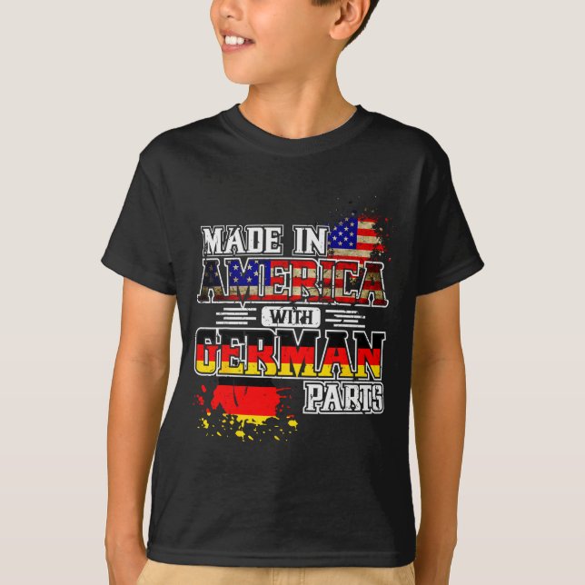 Camiseta Made In America With German Parts  (Frente)