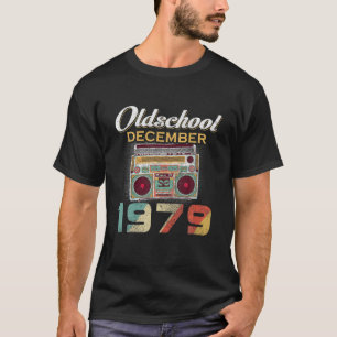 Camiseta Made In DECEMBER 1979 40Th Awesome Birthday Vintag