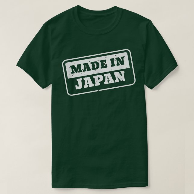 Camiseta Made In Japan Stamp - Engraçado Authentication Jap (Frente do Design)