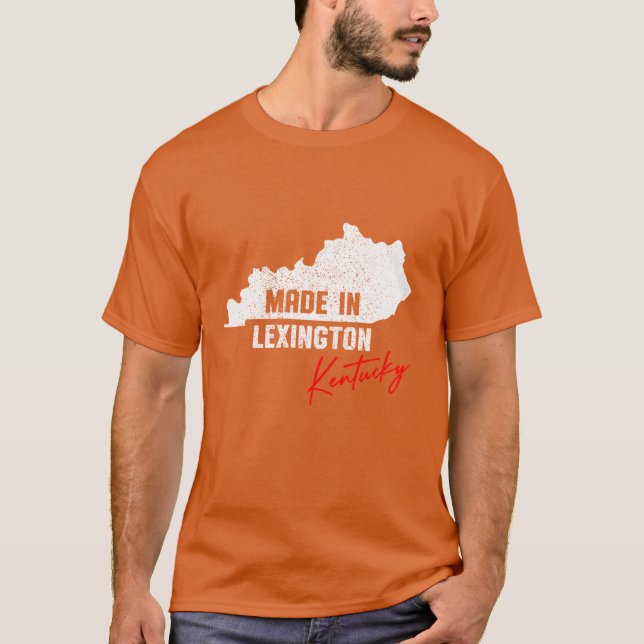 Camiseta Made In Lexington Kentucky Oversized (Frente)
