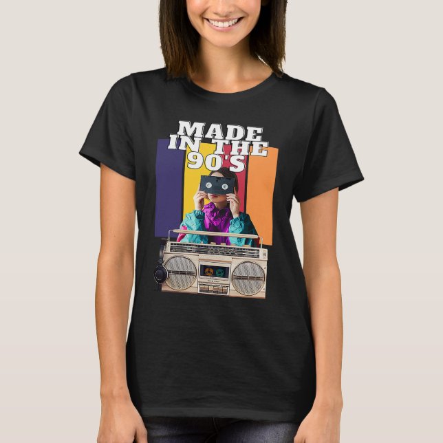 Camiseta Made In The 90's classic Retro 90s baby (Frente)