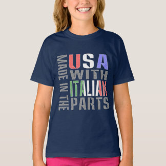 Camiseta Made in the USA wit Italian Parts Girl's