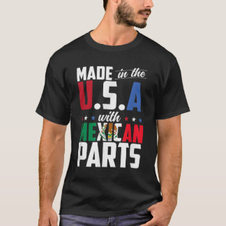 Camiseta Made in the USA with Mexican Parts