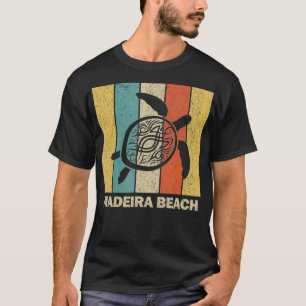 Camiseta Madeira Beach Florida Retro 80s Tartaruga Tribal S
