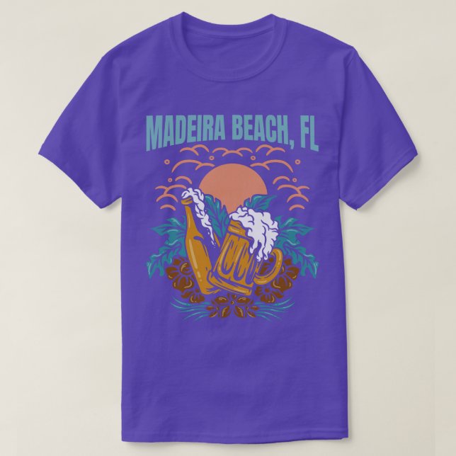 Camiseta Madeira Beach Florida West Coast Beaches Surf (Frente do Design)