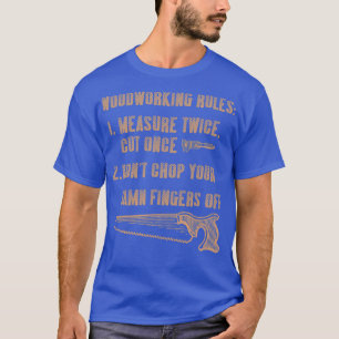Camiseta Madeira de carpintaria engraçada lança carpa engra