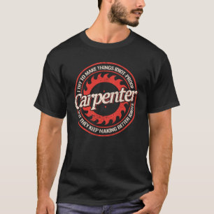 Camiseta Madeira de carpinteiro para homens carpintaria vin