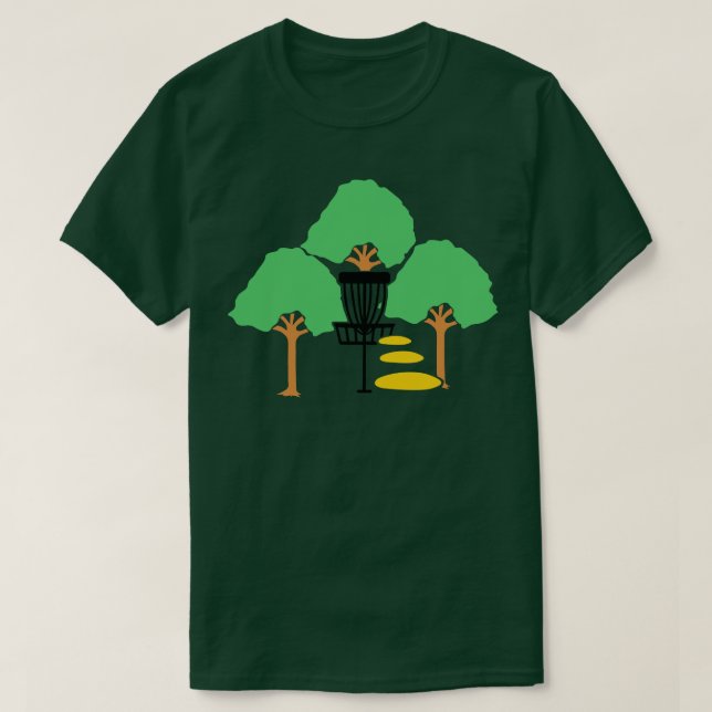 Camiseta Madeira de Golf de Disco 1 (Frente do Design)