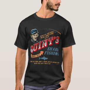 Camiseta Madeira de Pesca de Tubarão do Quint (Universal ©