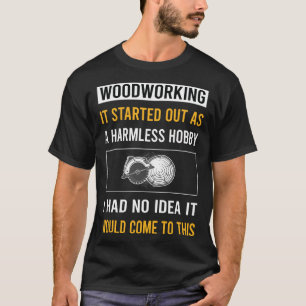 Camiseta Madeira de trabalho de hobby sem proteção