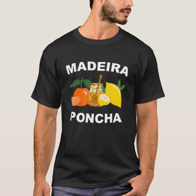 Camiseta Madeira Poncha bebe Tradicional com Ingredientes (Frente)