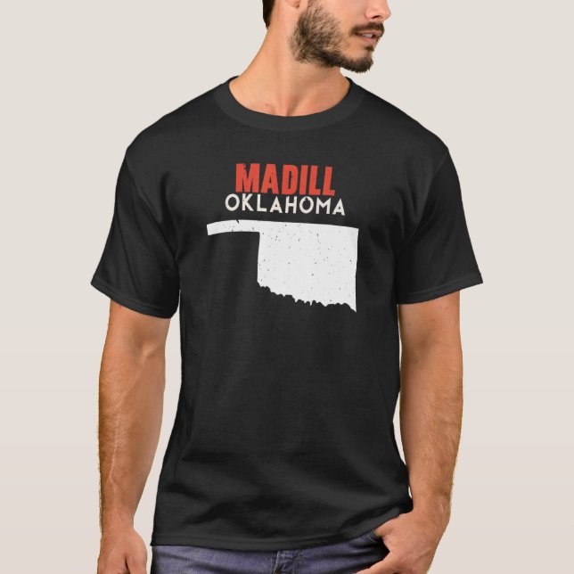 Camiseta Madill EUA State America Viagem Oklahoman (Frente)