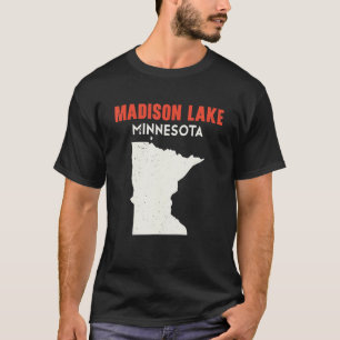 Camiseta Madison Lake Minnesota EUA State America Viagem Mi