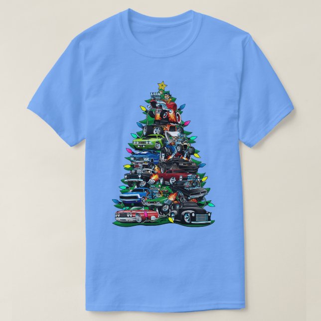 Camiseta Madness Christmas Tree Classic Muscle s and Hot Ro (Frente do Design)