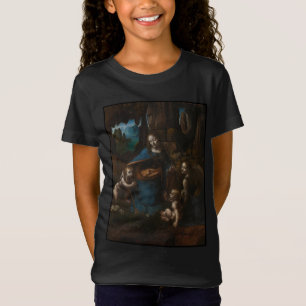 Camiseta Madona das Rochas, Virgem Maria, Jesus, João