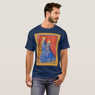 Camiseta Madona e Menino Entronizados Jean Fouquet Feriado