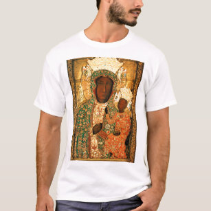 Camiseta Madona Negra e Criança Nossa Senhora de Czestochow