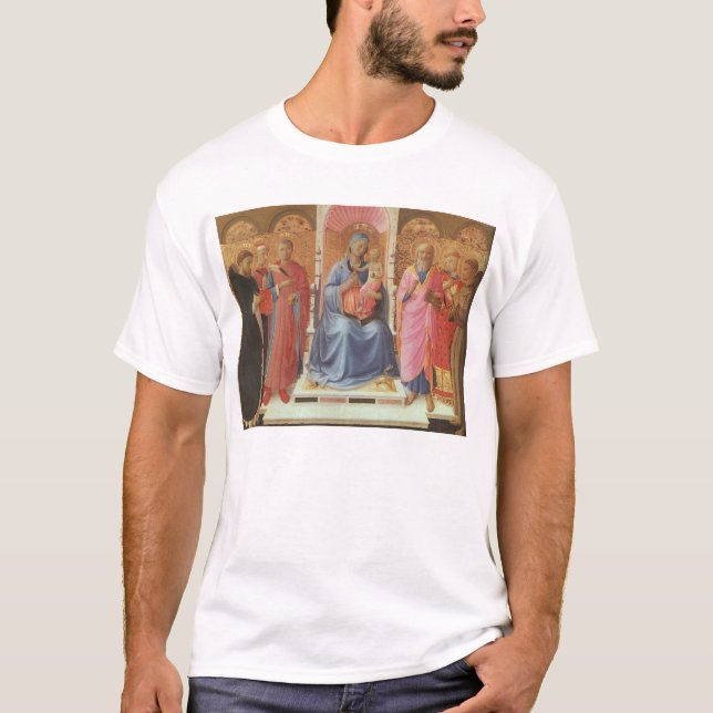 Camiseta Madonna com criança do cristo (Frente)