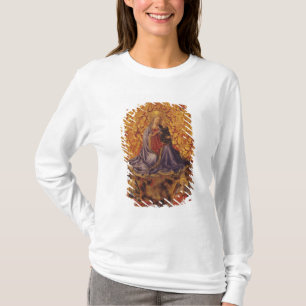 Camiseta Madonna da humildade com criança e anjos do crist