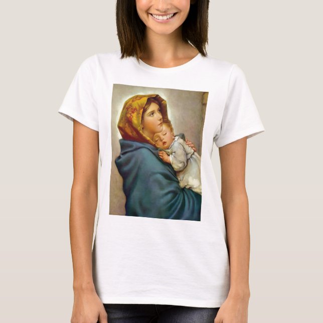 Camiseta Madonna e Child Roberto Ferruzzi Madonnina Mary (Frente)