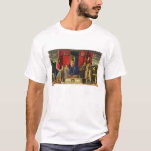 Camiseta Madonna e criança (Altarpiece de Barbarigo) 1488
