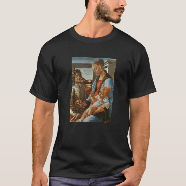 Camiseta Madonna E Criança Com Angel Sandro Botticelli (Frente)