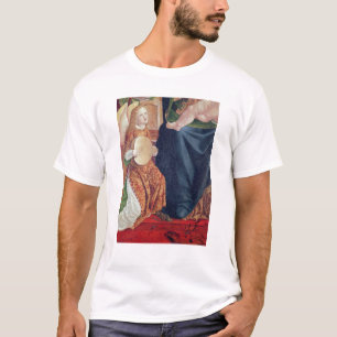 Camiseta Madonna e criança com músicos do anjo