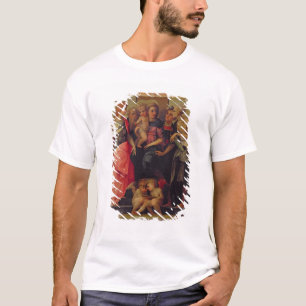 Camiseta Madonna e criança com santos, c.1518 (óleo na