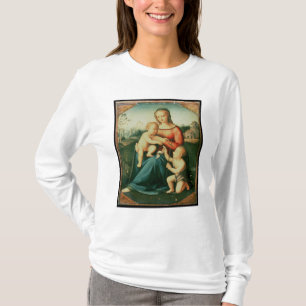 Camiseta Madonna e criança com St John o baptista
