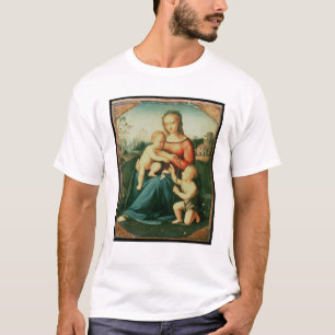 Camiseta Madonna e criança com St John o baptista