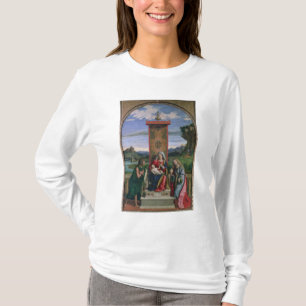 Camiseta Madonna e criança com St John o baptista e mães
