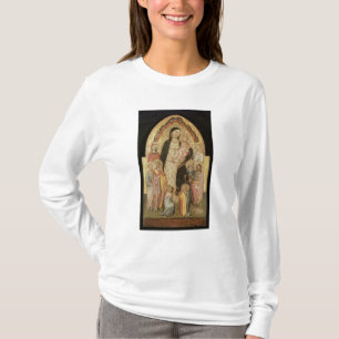Camiseta Madonna e criança Enthroned