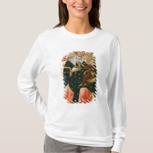 Camiseta Madonna e criança Enthroned, c.1260