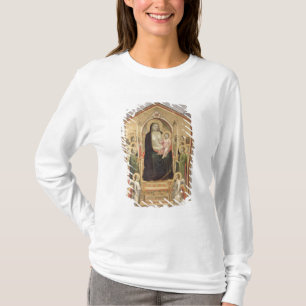 Camiseta Madonna e criança Enthroned, c.1300-03 (PRE-resto